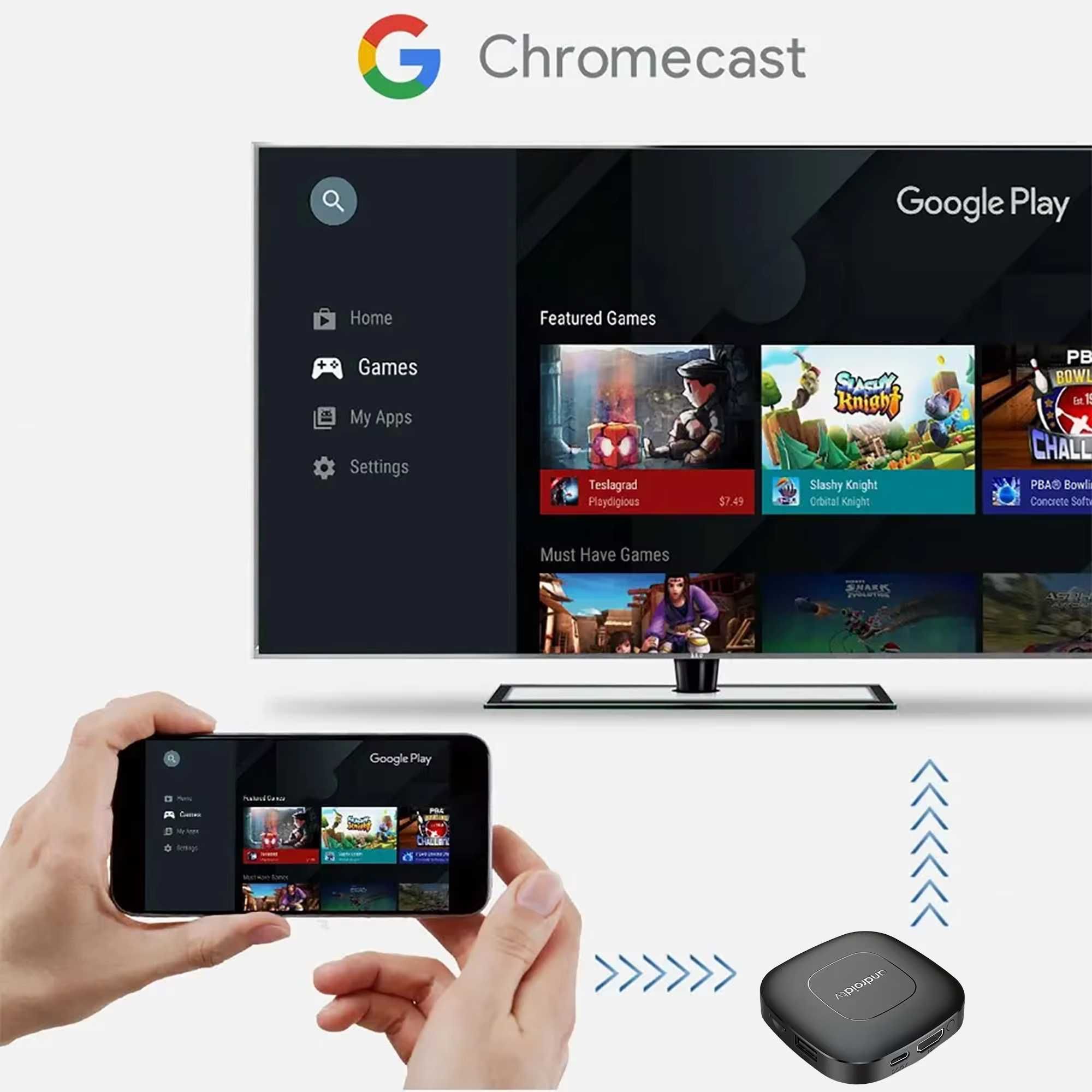 Streaming TV / Media Player Android13 - 4k - Dual Wifi - Bluetooth
