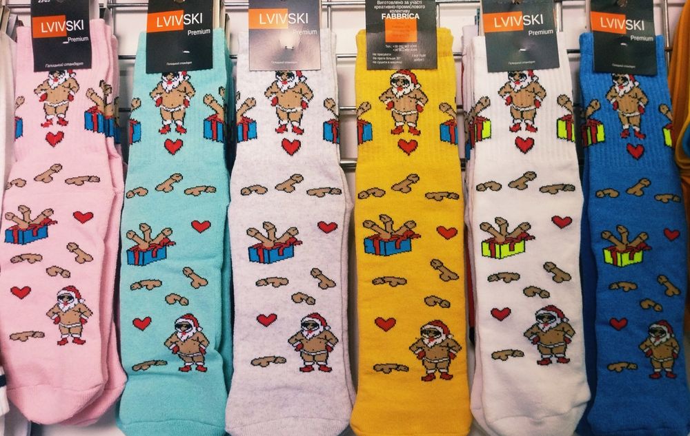 Новорічні носки/шкарпетки/новорічний принт/приколи чоловічі жіночі