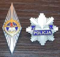 Odznaka policyjna absolwentka Policja blacha miniatura