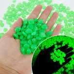 Zestaw kamieni dekoracyjnych fluorescencyjne 100 szt zielone