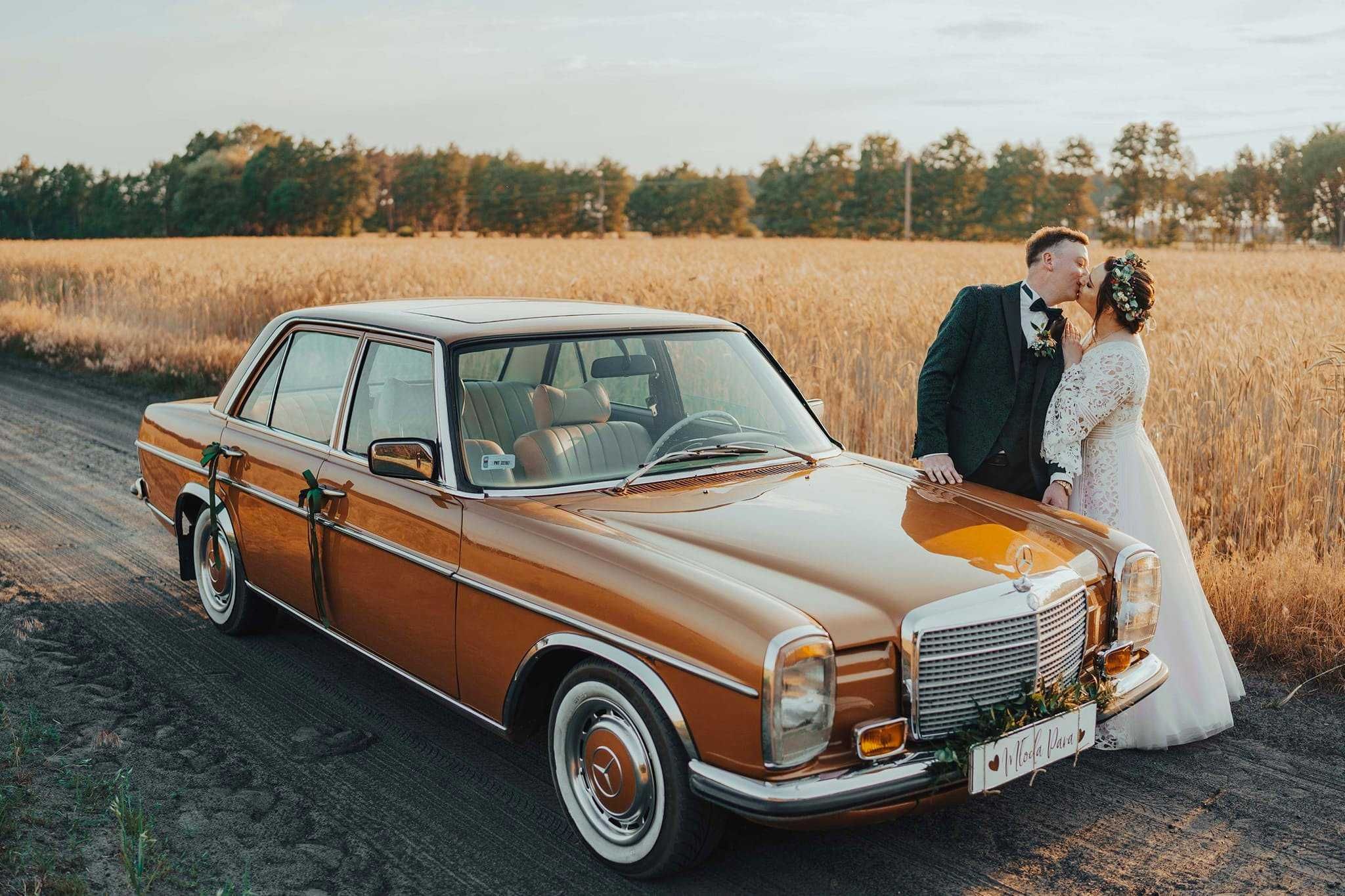 Auto do ślubu - Złoty Mercedes W115
