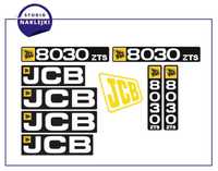 Naklejki JCB ZTS 8025/8030/8035/8045/8055 Zestaw Nalepki minikoparka