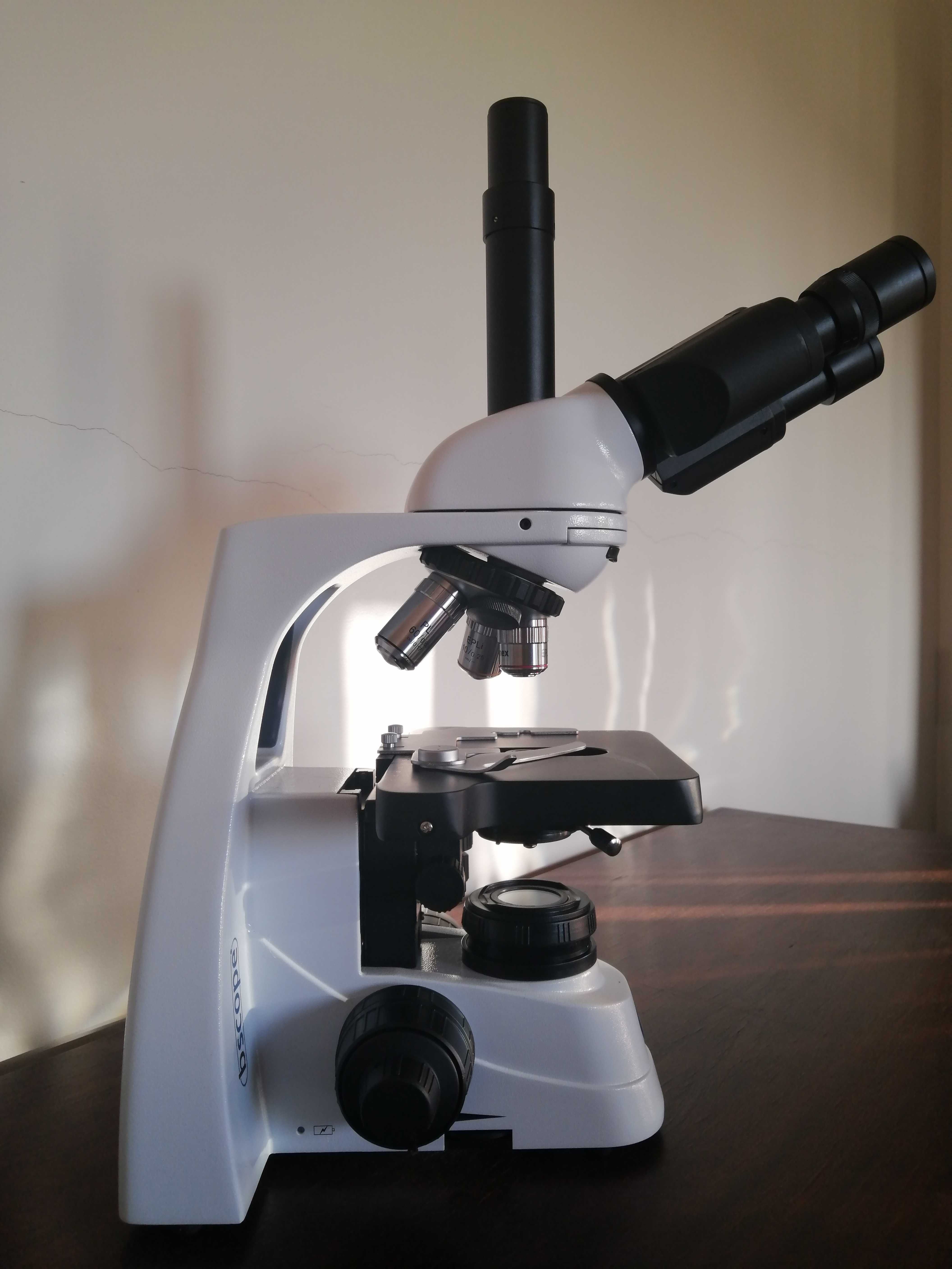 Conjunto de Microscópio Trinocular Euromex bScope – Excelente Estado!
