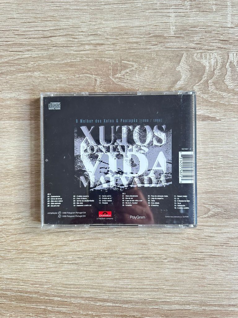 Álbum Duplo 2 CD's "Vida Malvada" dos Xutos e Pontapés