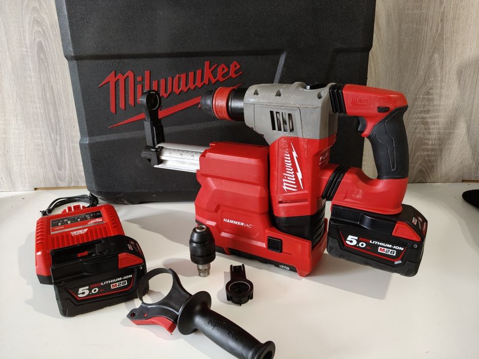Milwaukee M28 CHPX FUEL młotowiertarka udar pochlaniacz  SDS plus 2x5.