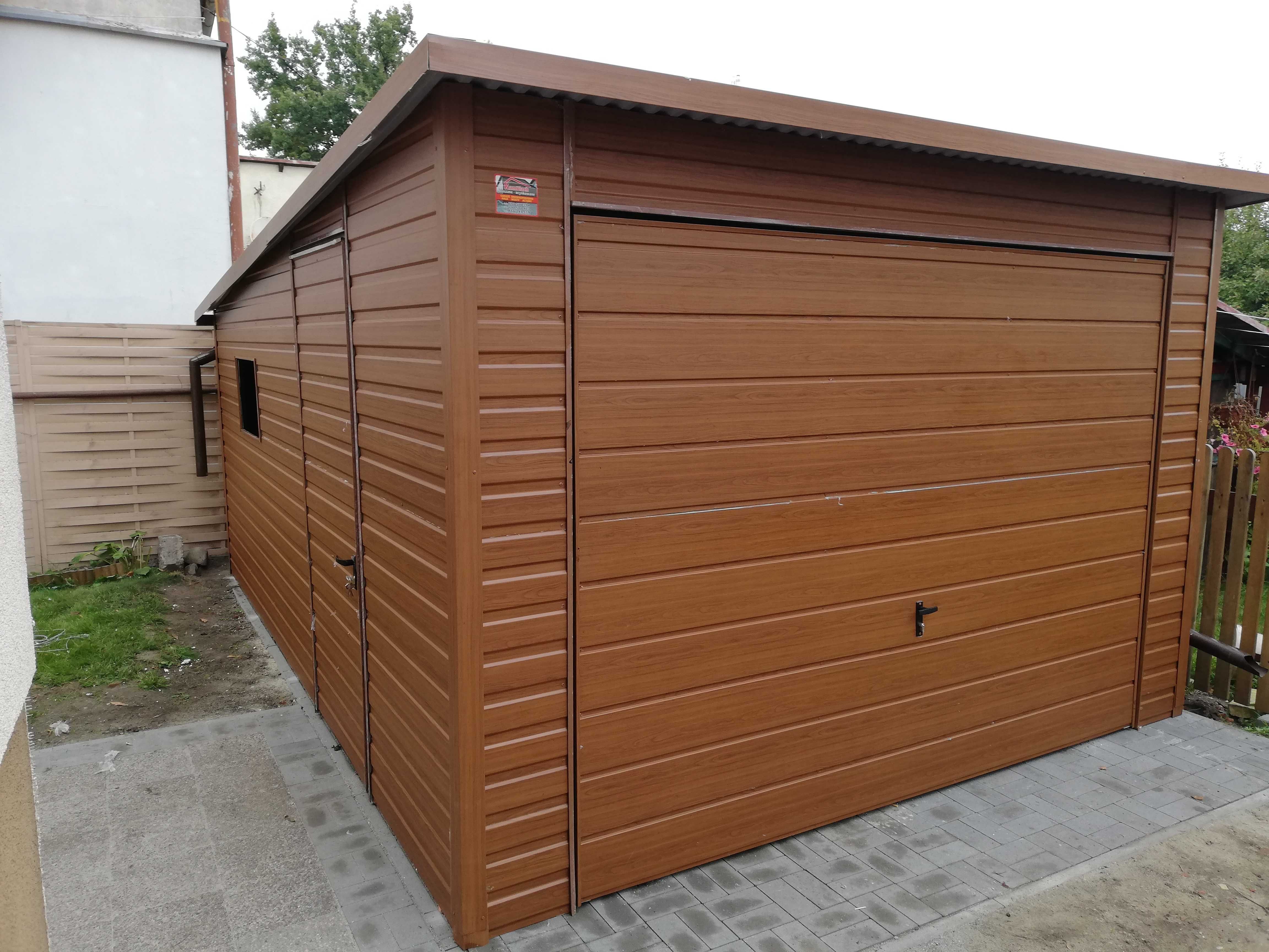 Garaż Blaszany GRAFITOWY - 3x5 - TANIO - Garaże Blaszane - Maj-Blach