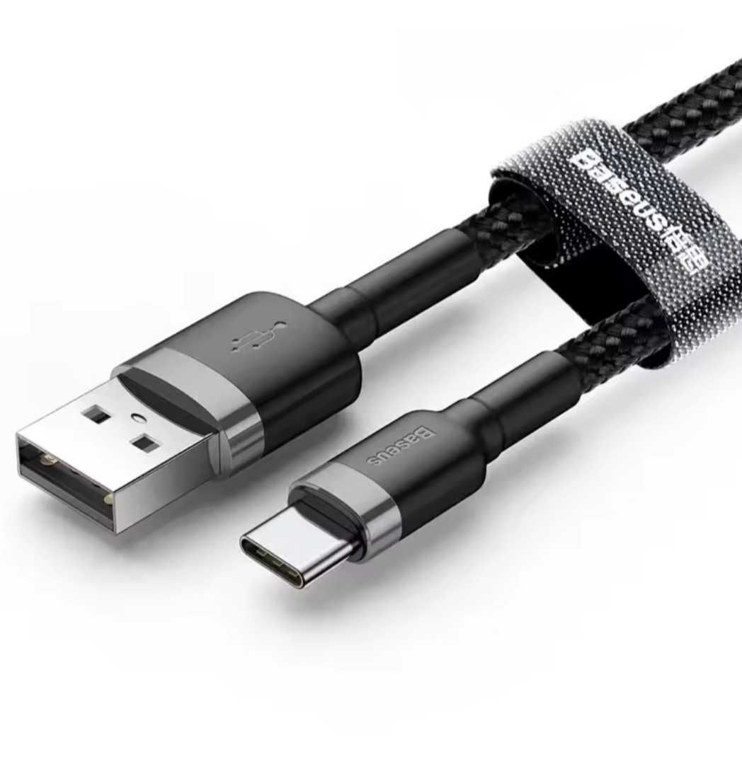 Кабель зарядки Baseus, 3A, 1м, Type-C