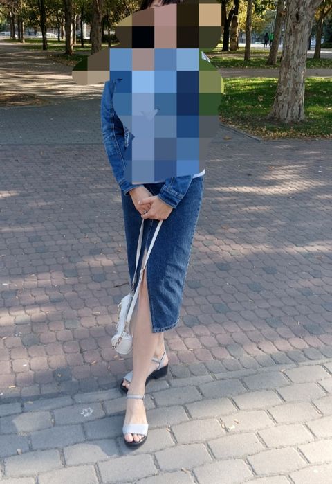 Джинсова спідниця стан ідеальний