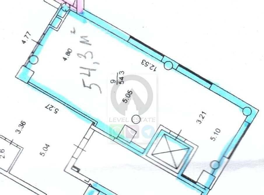 Офіс н/ф open-space 54м2 Оболонська набережна, жк Паруса, Оболонь