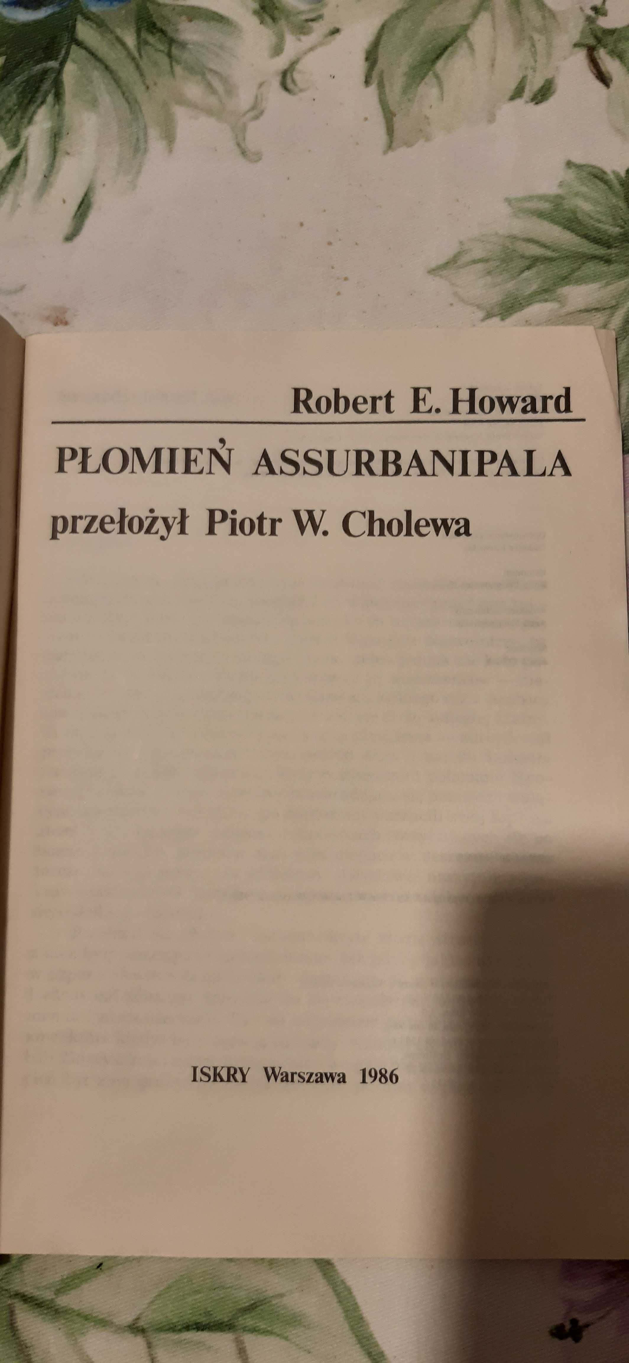 robert e. howard płomień assurbanipala iskry 1986 fantastyka