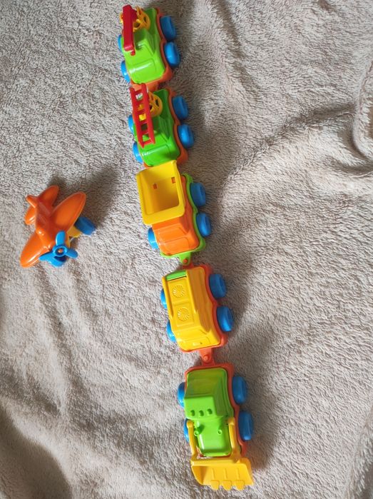 Машинки набір динозаври