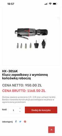 Hexo hx 3016k klucz pneumatyczny