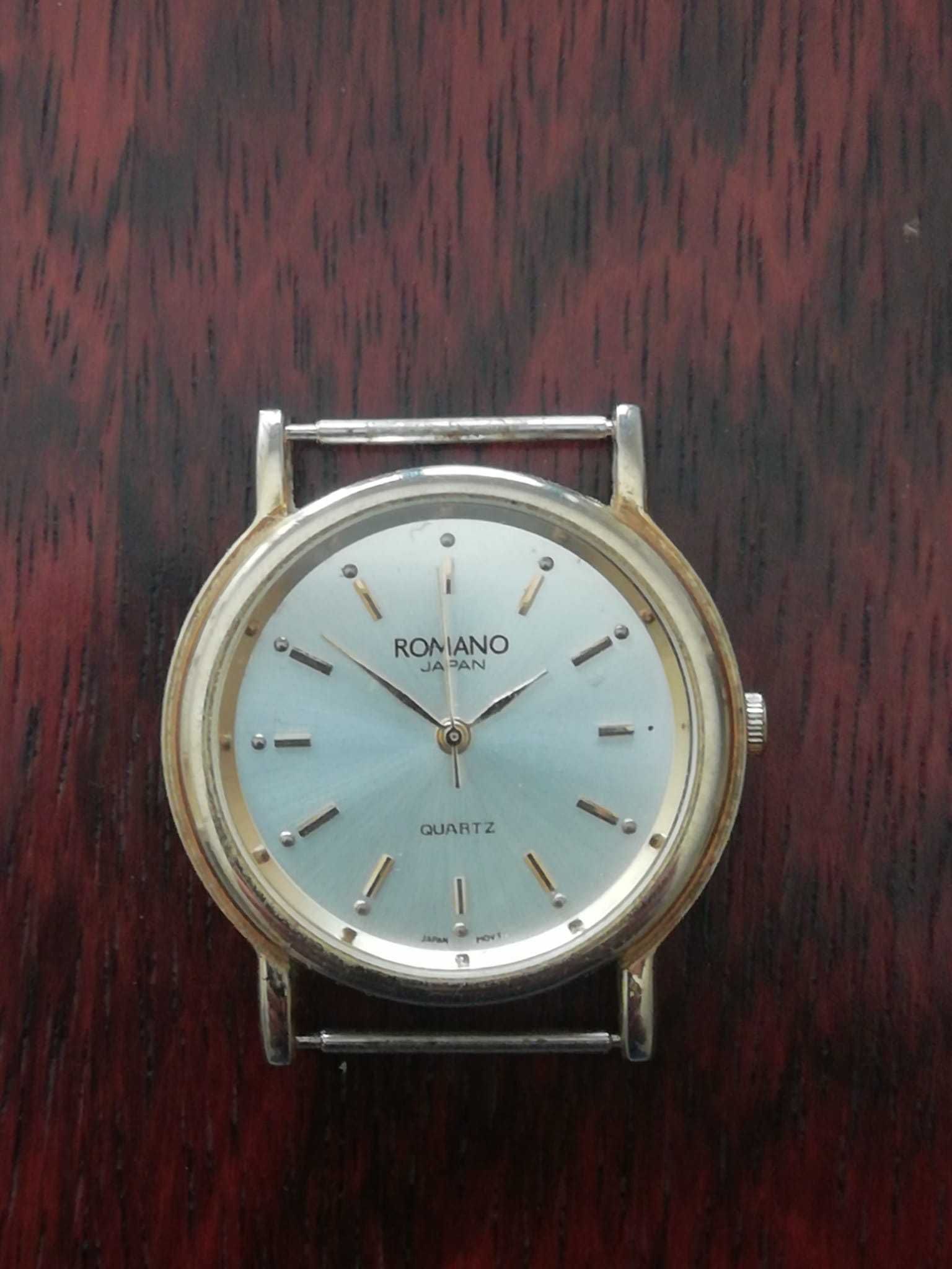 Relógio vintage Romano quartz 18K gold