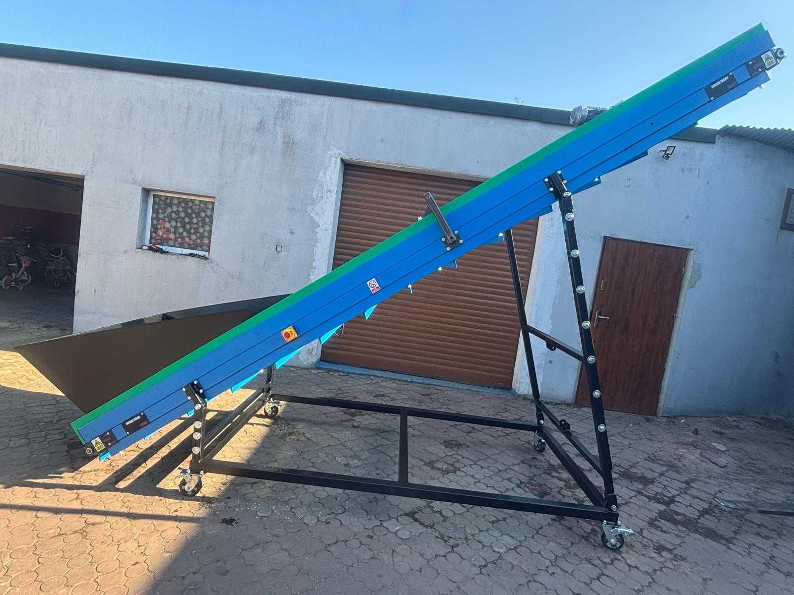 Przenośnik taśmowy wznoszący 3,5 m x1 m