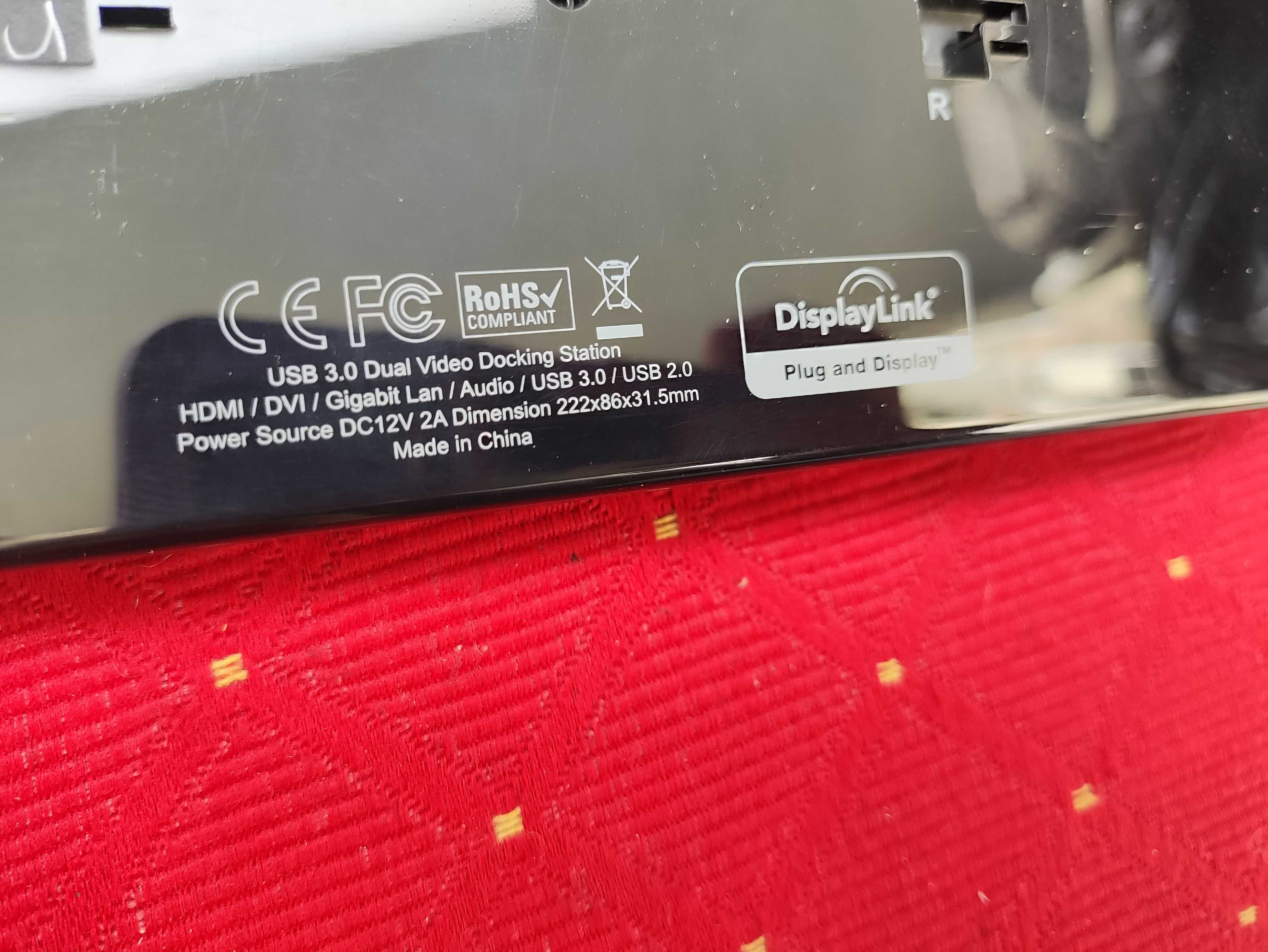 Stacja Dokująca Wavlink WL-UG39DK1 USB3.0 HDMI DVI VGA Apple Mac 1080p