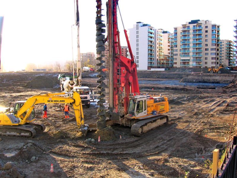 Буронабивні палі / Буроін'єкційні палі / Буріння під палі