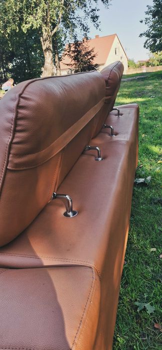 Sofa i fotel ze skóry