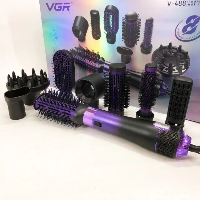 Фен-щітка стайлер VGR 8 в 1 V-488!Універсальний!