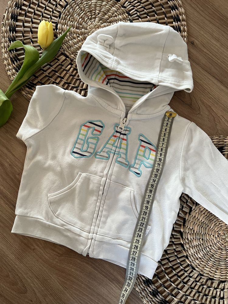 2 szt bluza z kapturem r. 80