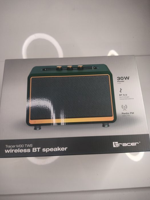 Głośnik Bluetooth Tracer M30 TWS 30W Radio FM Zielony