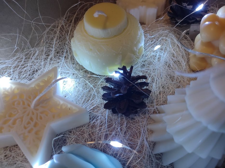 Zestaw świec ozdobnych + gratis