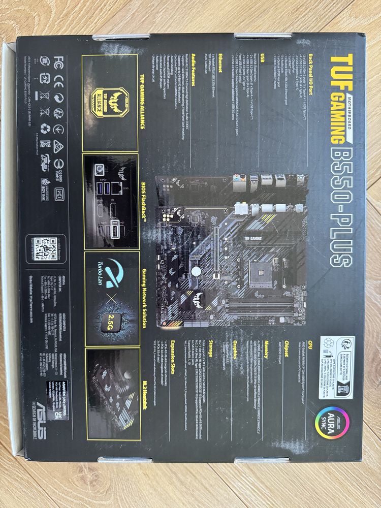Комплект ASUS TUF В550-Plus/ AMD Ryzen 7 5700X 3,4GHz/ RAM DDR4 32GB