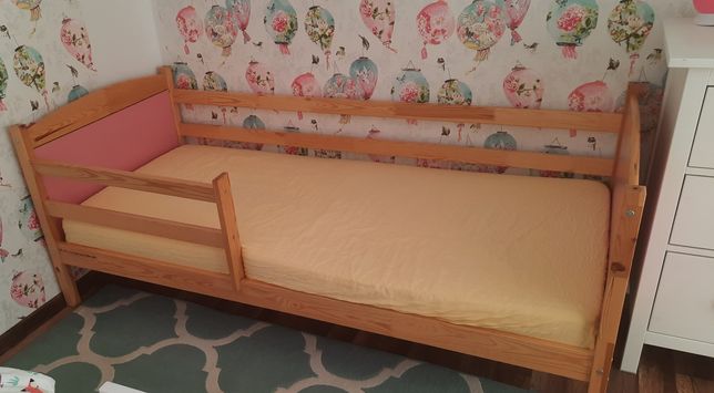 Łóżko dziewczęce z materacem 180x80