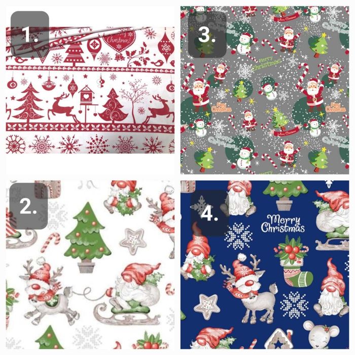 Bieżnik bawełniany świąteczny