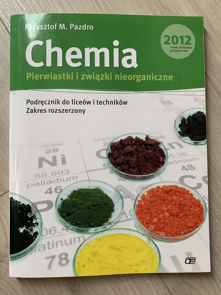 Chemia pierwiastki i zwiazki nieorganiczne Krzysztof M. Pazdro