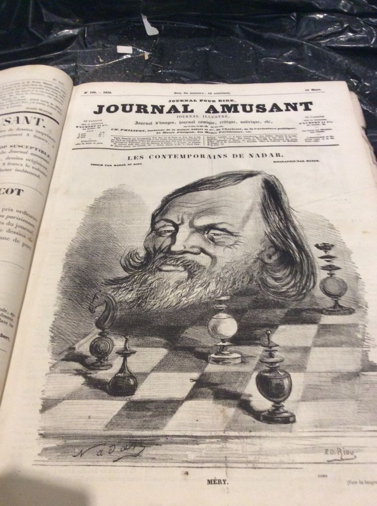 Journal Amusant de 1859 - Frances ( livro jornal antigo )