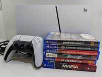 konsola ps5 slim z napędem 1 tb + gry