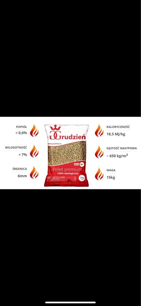 Pellet pelet A1 sosna 100 % Polska