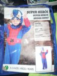Fato do homem aranha 3-4 anos