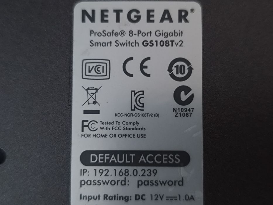 Switch zarządzalny Netgear GS108Tv2