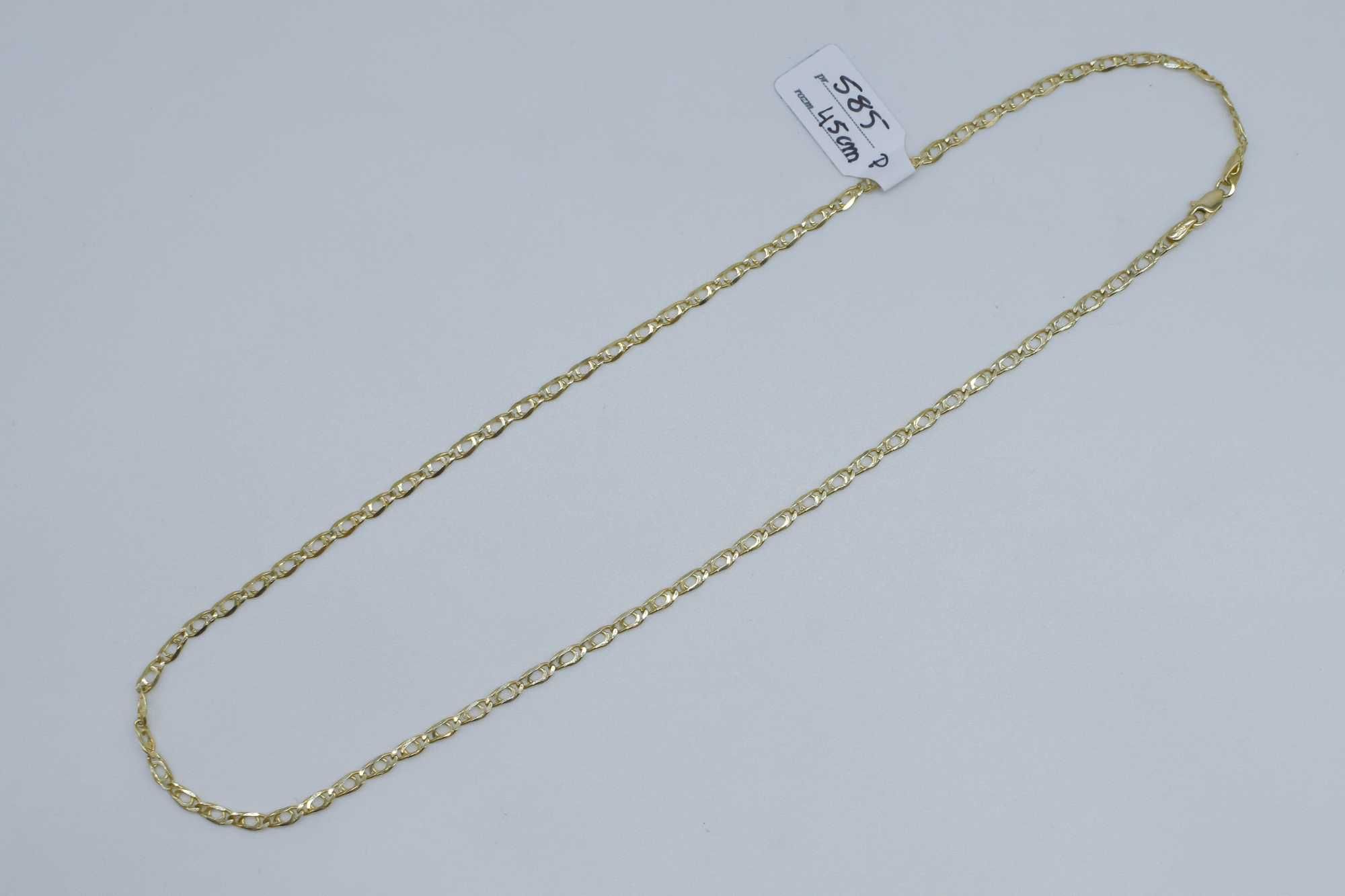Złoty łańcuszek damski 585 5,73 gram 45cm Unikat PEŁNY