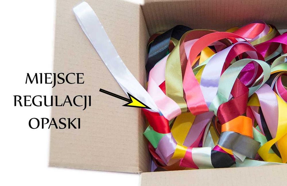 Opaska oczepinowa na bukiet ślubny.Ring,wstążki do bukietu.KOLORY