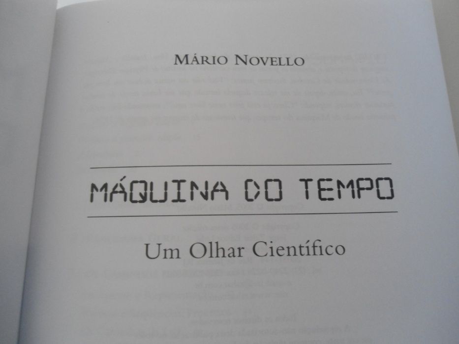 Máquina do Tempo por Mário Novello