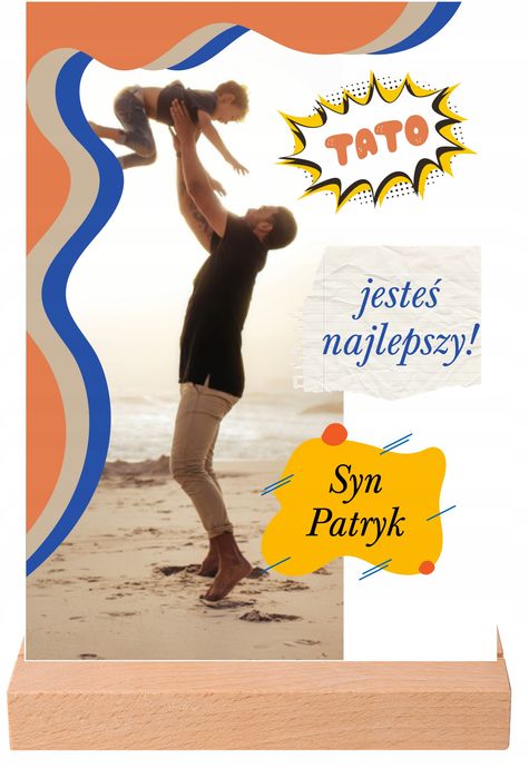 Tabliczka  Tato jesteś Najlepszy! dla Taty Dzień Taty Urodziny
