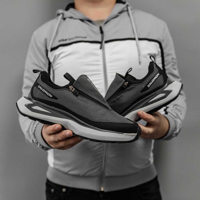 Кросівки зимові Salomon Odyssey Gore-Tex Grey/White premium