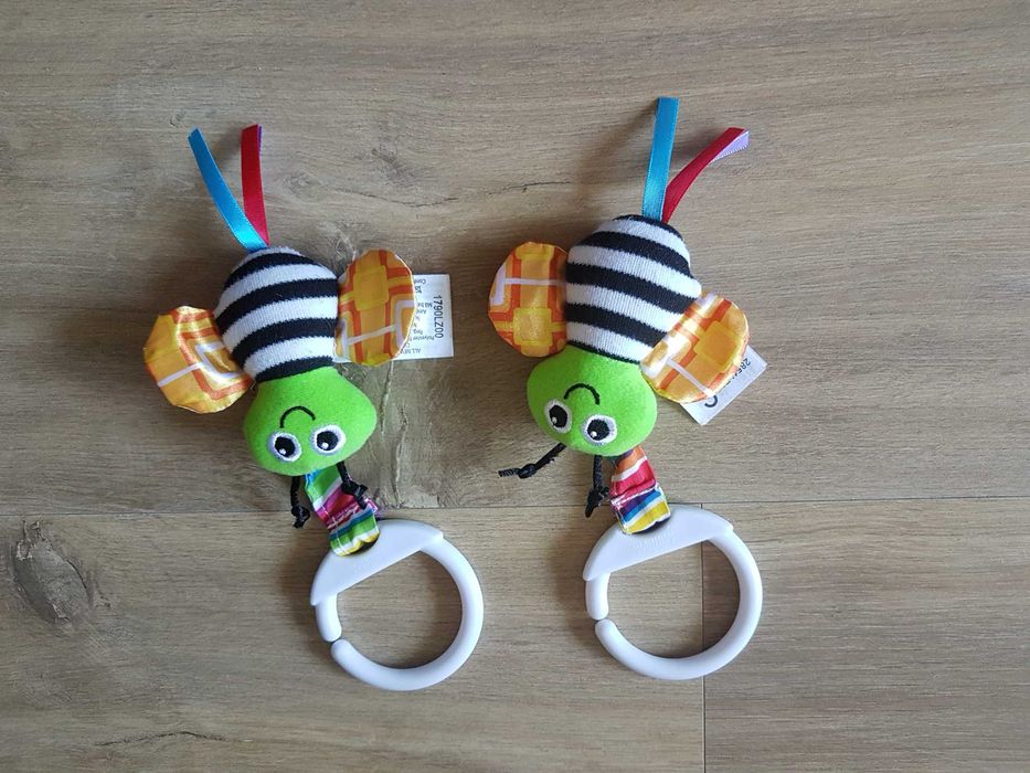Lamaze Grzechotka biedronka Zawieszka pszczółka szeleści x 2szt.