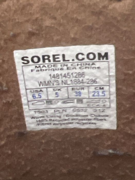 Sprzedam buty firmy Sorel rozmiar 38.wkladka 24.0 cm