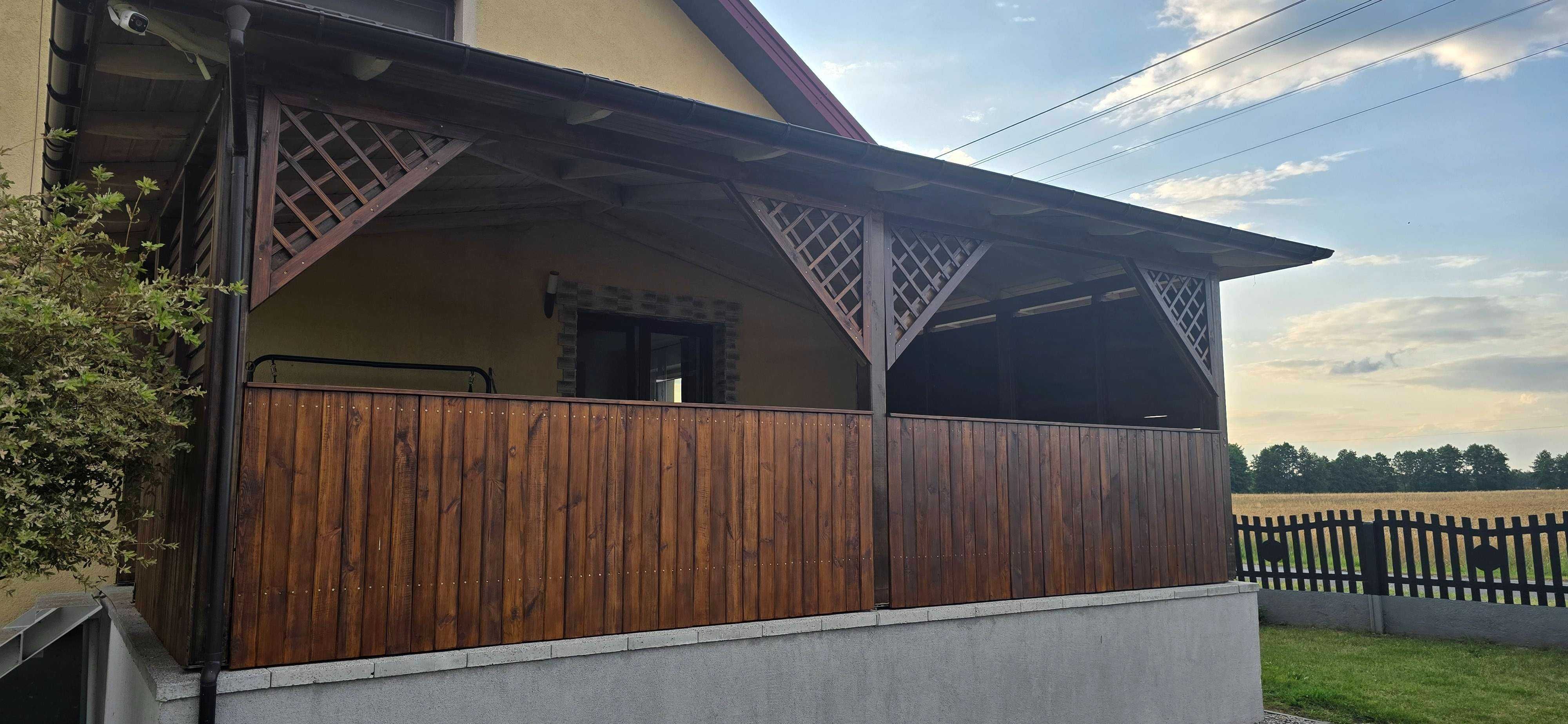 pergola z ławką i donicami, wykonam inne rzeczy z drewna