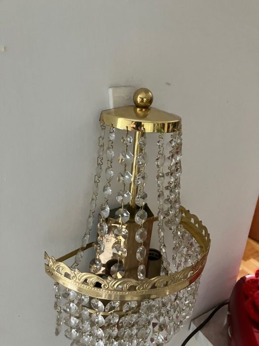 Kryształowy kinkiet w stylu Glamour