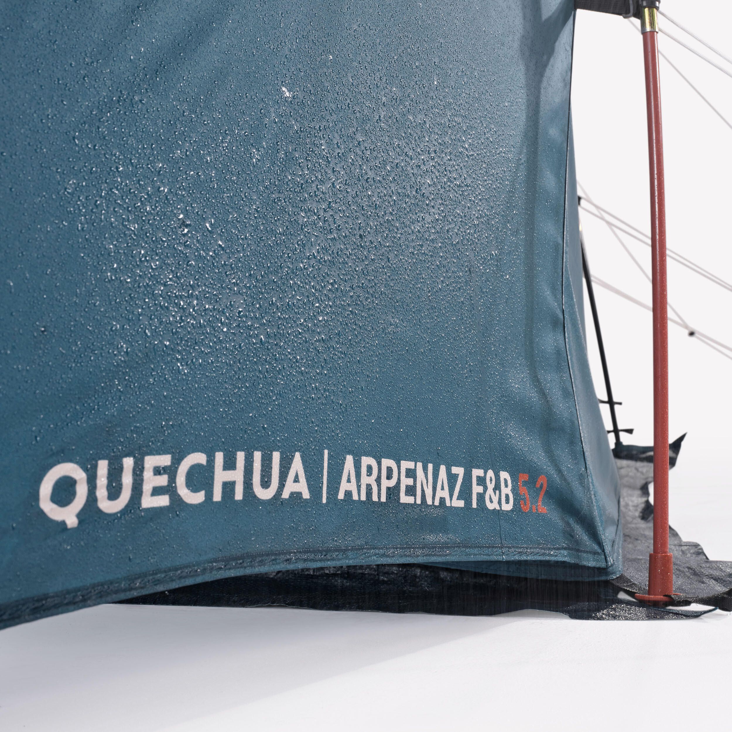 Tenda de campismo com varetas ARPENAZ 5.2 F&B - 5 pessoas -