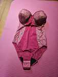 Seksowane bordowe body push-up Lupo 75B
