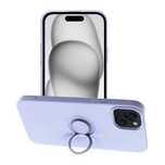 Futerał SILICONE RING do IPHONE 15 Plus fioletowy