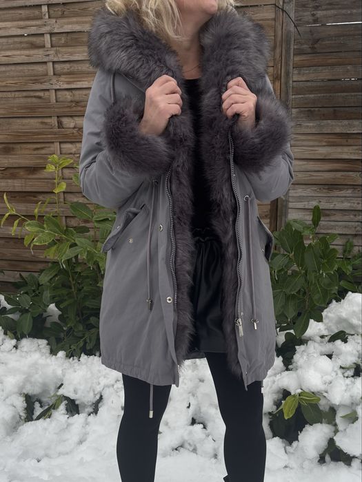 Zimowa kurtka z futrem