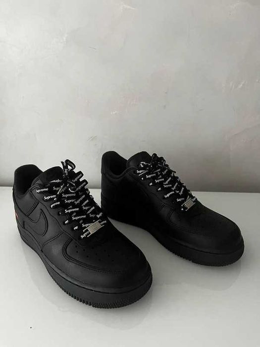 Buty meskie Mokasyny Nike Air Force 1 Low Supreme Black R.38.5