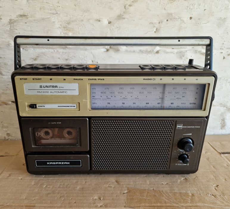 Radiomagnetofon PRL UNITRA Kasprzak RM 222,Radio Tarabant 2,Dorota