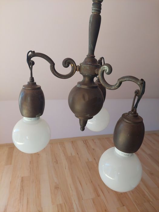 Przedwojenna lampa sufitowa secesja